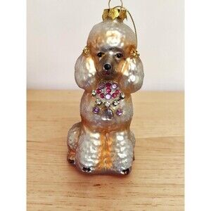 Robert Stanley Home Collection Poodle Christmas Holiday Ornament Dog